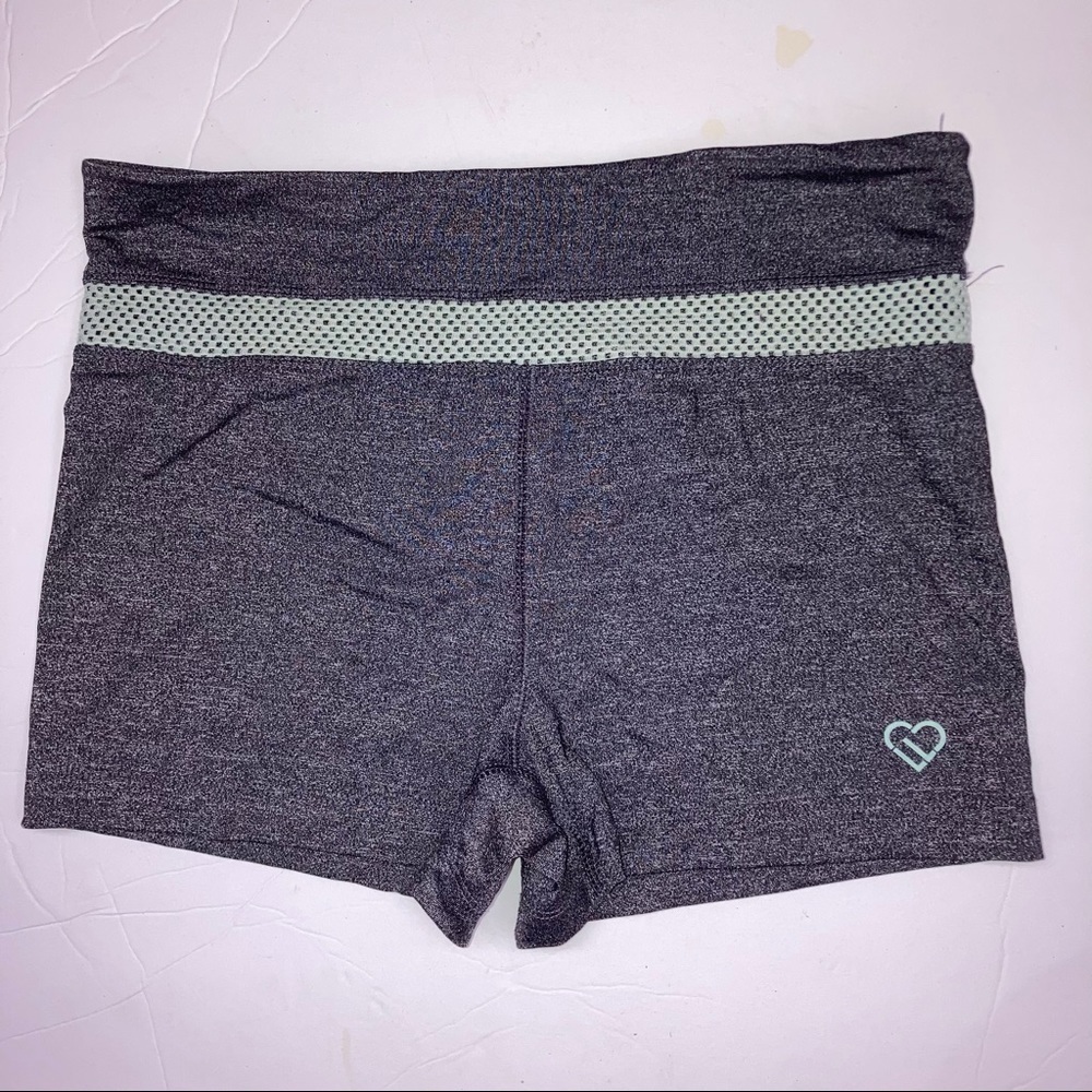 Aeropostale Live Love Dream Athletic Bike Shorts M Gray